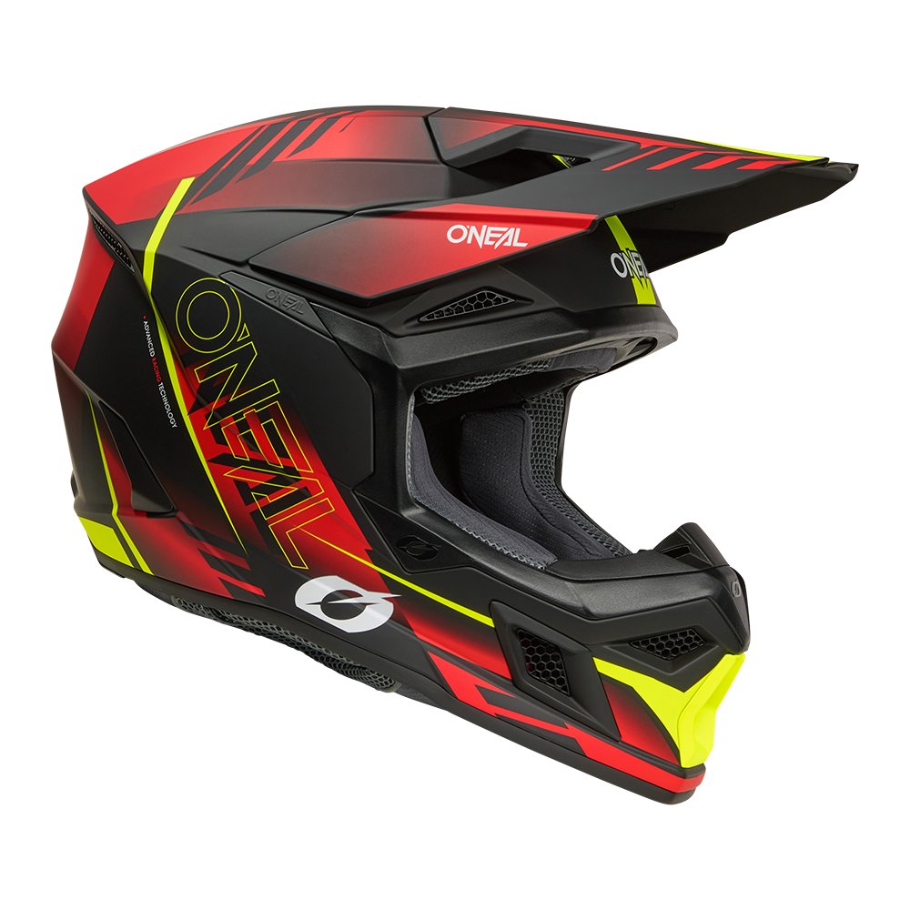 ONEAL 3SRS Motocross Helm Haze schwarz/rot/neon gelb ONEAL 3SRS Motocross Helm Haze schwarz/rot/neon gelb