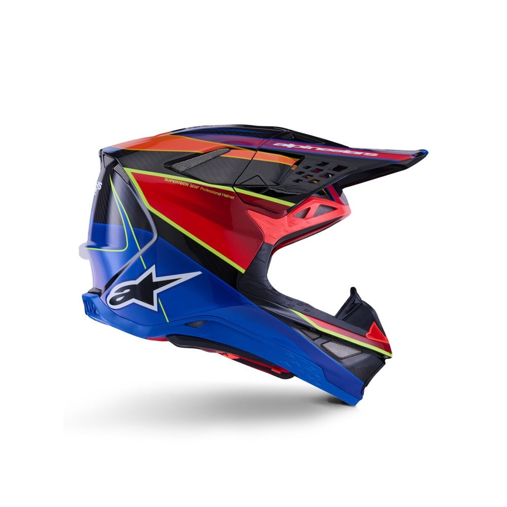ALPINESTARS Supertech M10 Era Motocross Helm blau/rot/gelb