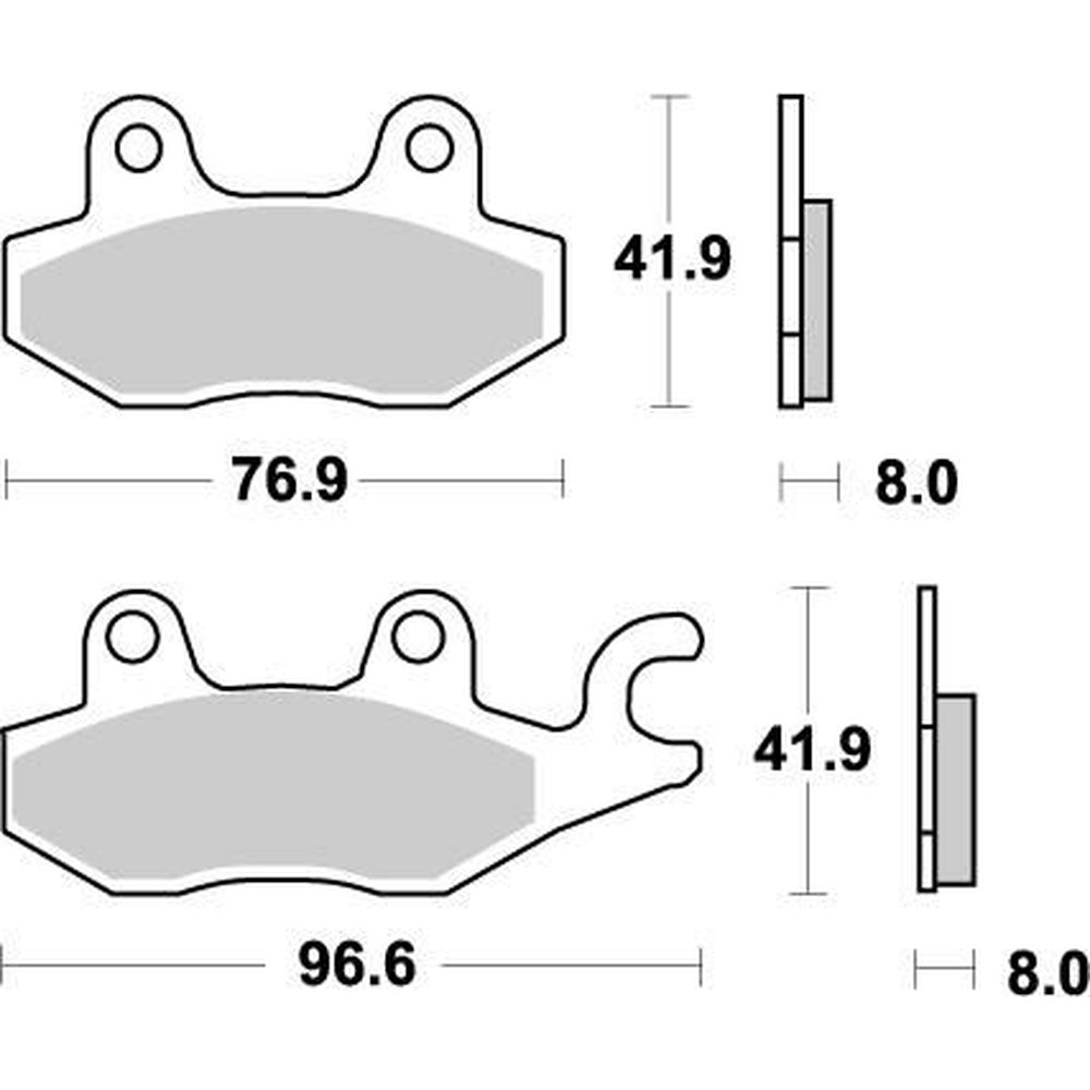 MOTO-MASTER Bremsbeläge Set Nitro