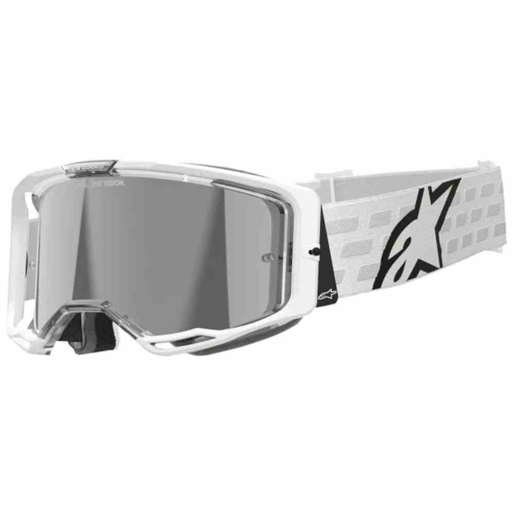ALPINESTARS Vision 8 Corp Brille weiss silber verspiegelt ALPINESTARS Vision 8 Corp Brille weiss silber verspiegelt