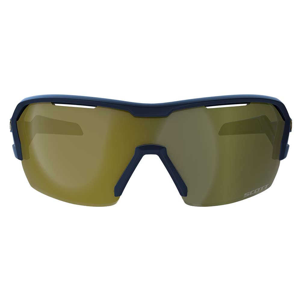 SCOTT Spur Sonnenbrille submariner blau gold verspiegelt + klar