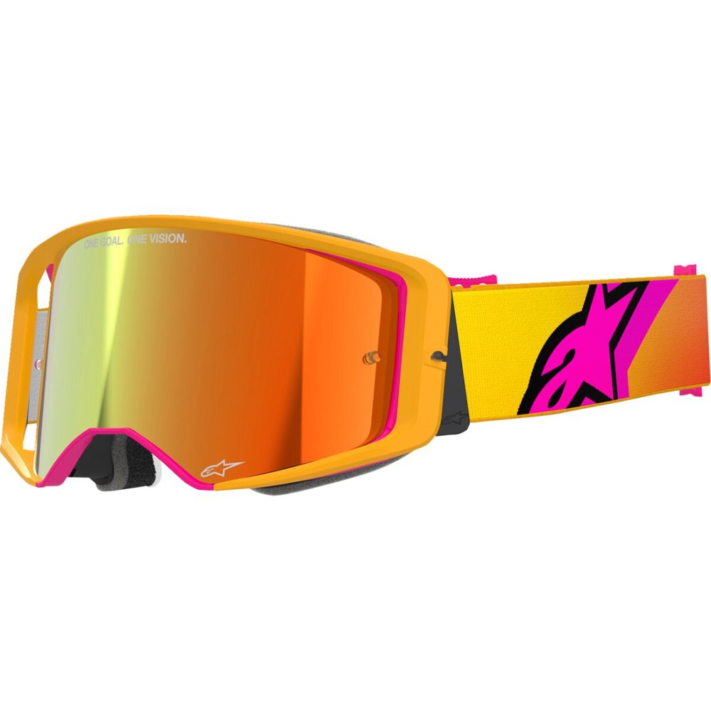ALPINESTARS Supertech Corp Absolute Vision Brille gelb/pink rot verspiegelt