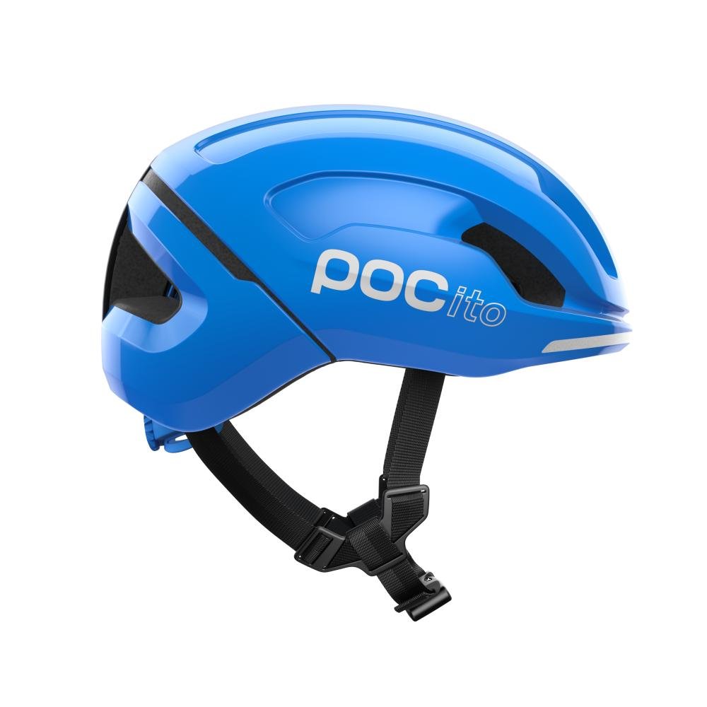 POC POCito Omne Mips MTB Helm fluorescent blau