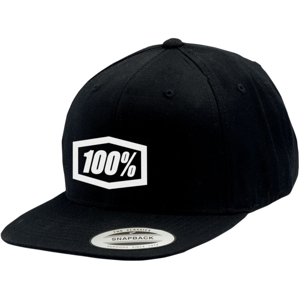 100% Snapback Cap Kappe schwarz weiss 100% Snapback Cap Kappe schwarz weiss