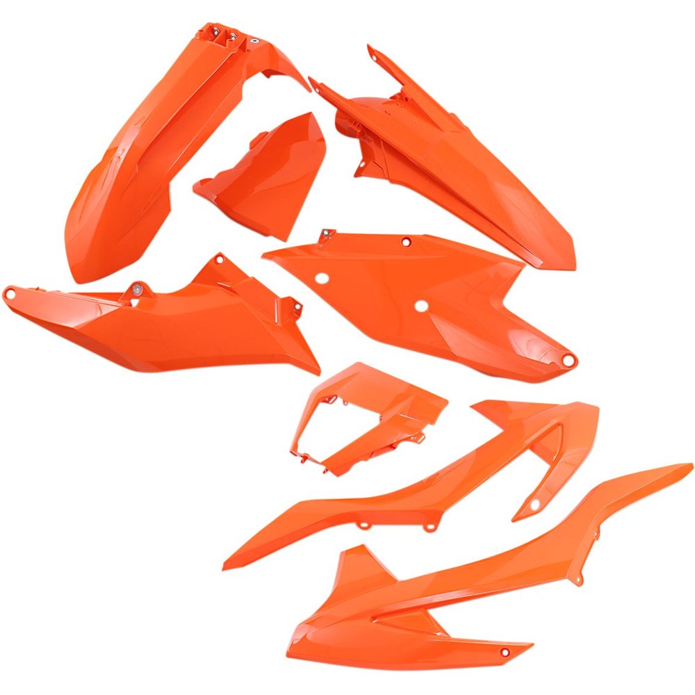 UFO Komplettes Karosserie-Kit Plastikteile passend für KTM EXC 17-19 orange