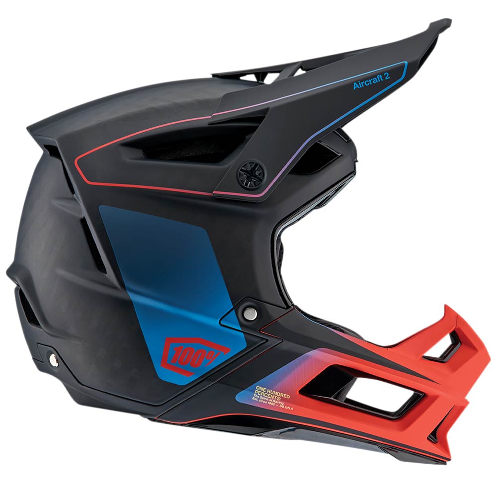 100% Aircraft 2 MTB Helm blau rot 100% Aircraft 2 MTB Helm blau rot