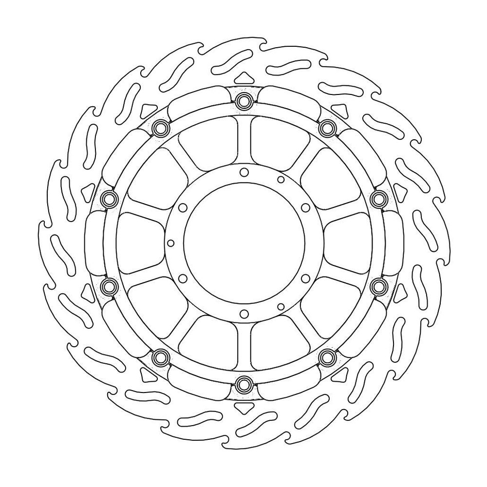 MOTO-MASTER Bremsscheibe Flame vorne L