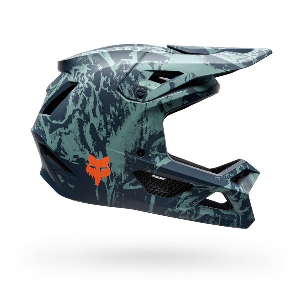 FOX YOUTH RAMPAGE IMAGE PRINT CPSC/CE Fullface MTB Helm für Kinder Dark Blau
