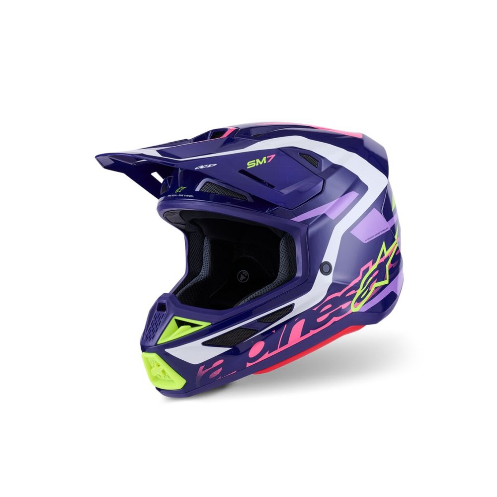 ALPINESTARS Supertech M7 Deed Motocross Helm lila/pink
