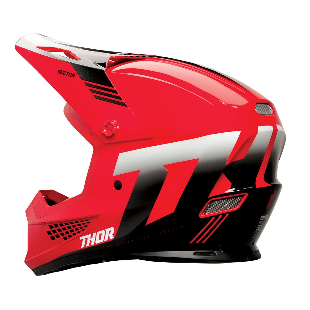 THOR Sector 2 Carv Motocross Helm rot weiss