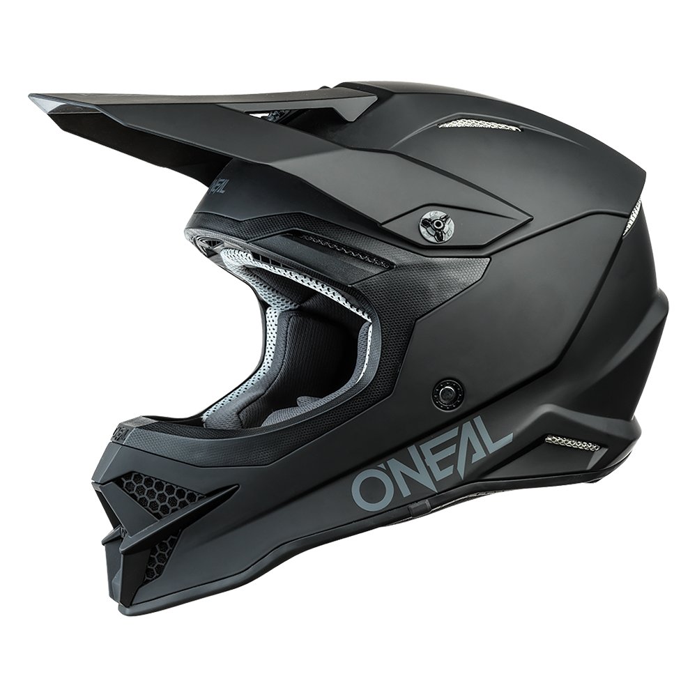 ONEAL 3 SRS Motocross Helm Solid V.23 schwarz