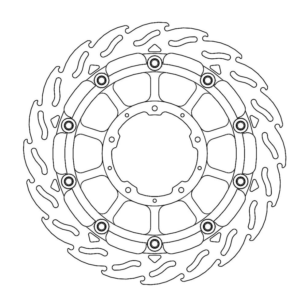 MOTO-MASTER Bremsscheibe Flame vorne L