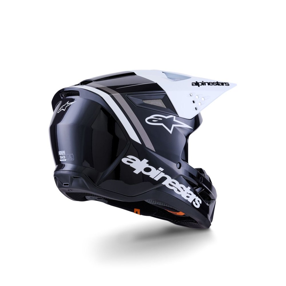 ALPINESTARS Supertech M3 Radium Motocross Helm schwarz/weiss/grau