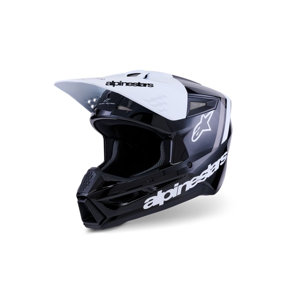 ALPINESTARS Supertech M3 Radium Motocross Helm schwarz/weiss/grau