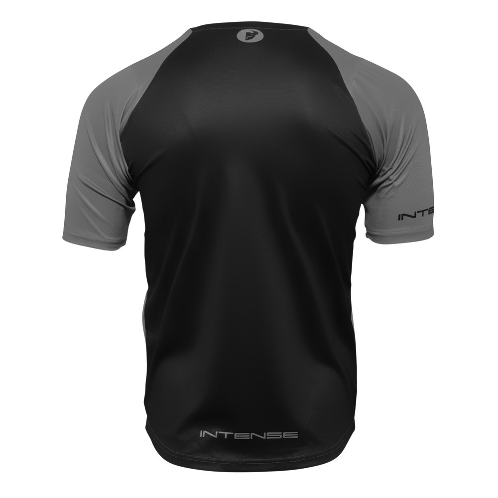 THOR Intense Dirt kurzärmliges MTB Jersey grau schwarz THOR Intense Dirt kurzärmliges MTB Jersey grau schwarz