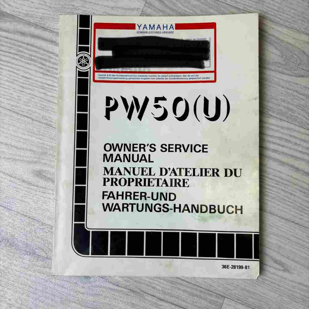 YAMAHA PW 50 (U) 1988 36E-28199-81 Motorrad-Handbuch gebraucht