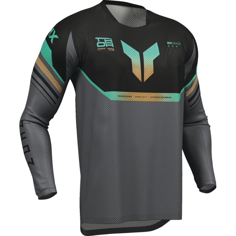 THOR Launchmode Raptor Air Vent Jersey schwarz/grau