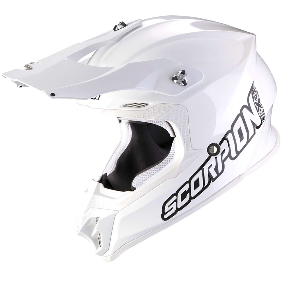 SCORPION VX-16 Evo Air Solid Motocross Helm weiss