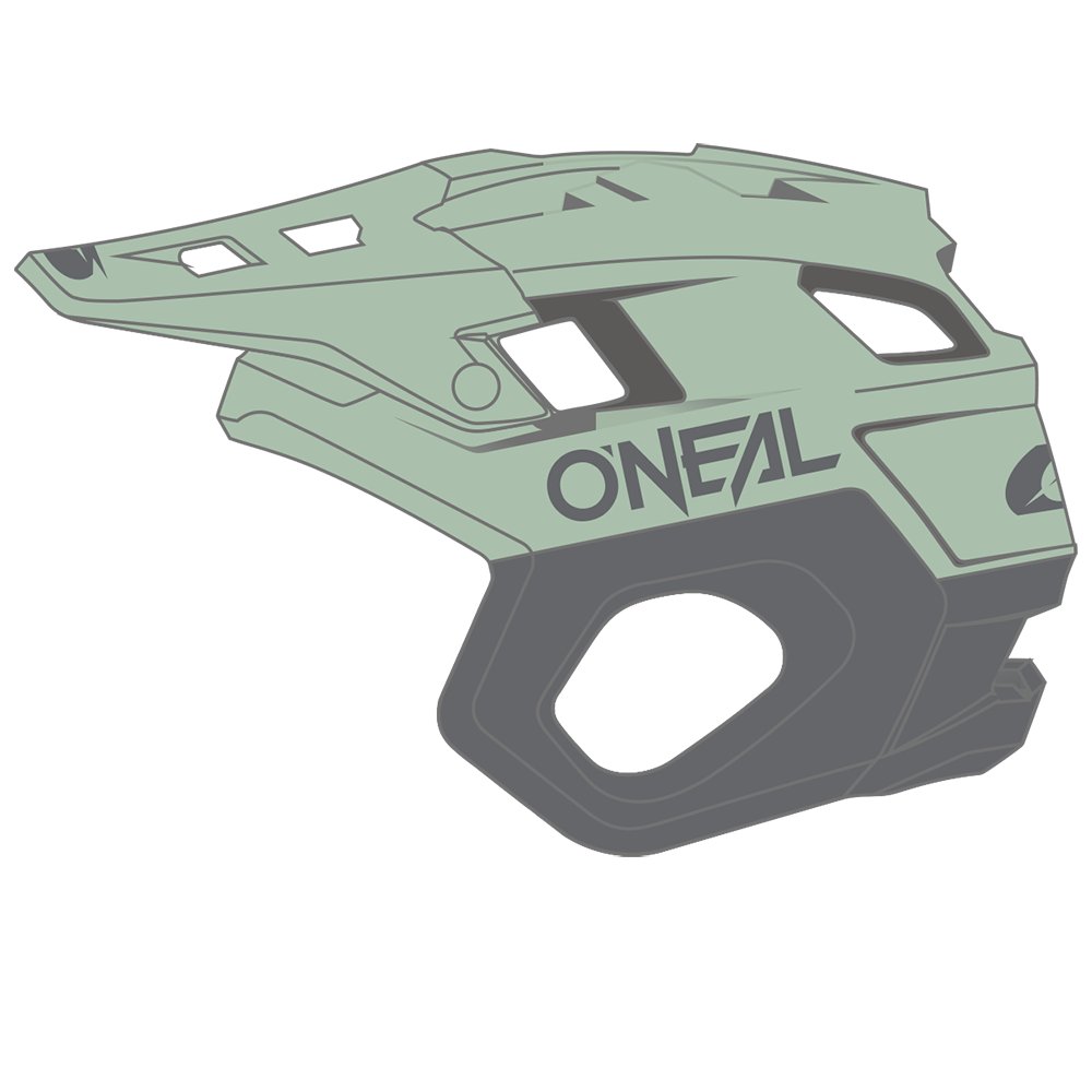 ONEAL Trapper MTB Helm Solid grün grau ONEAL Trapper MTB Helm Solid grün grau