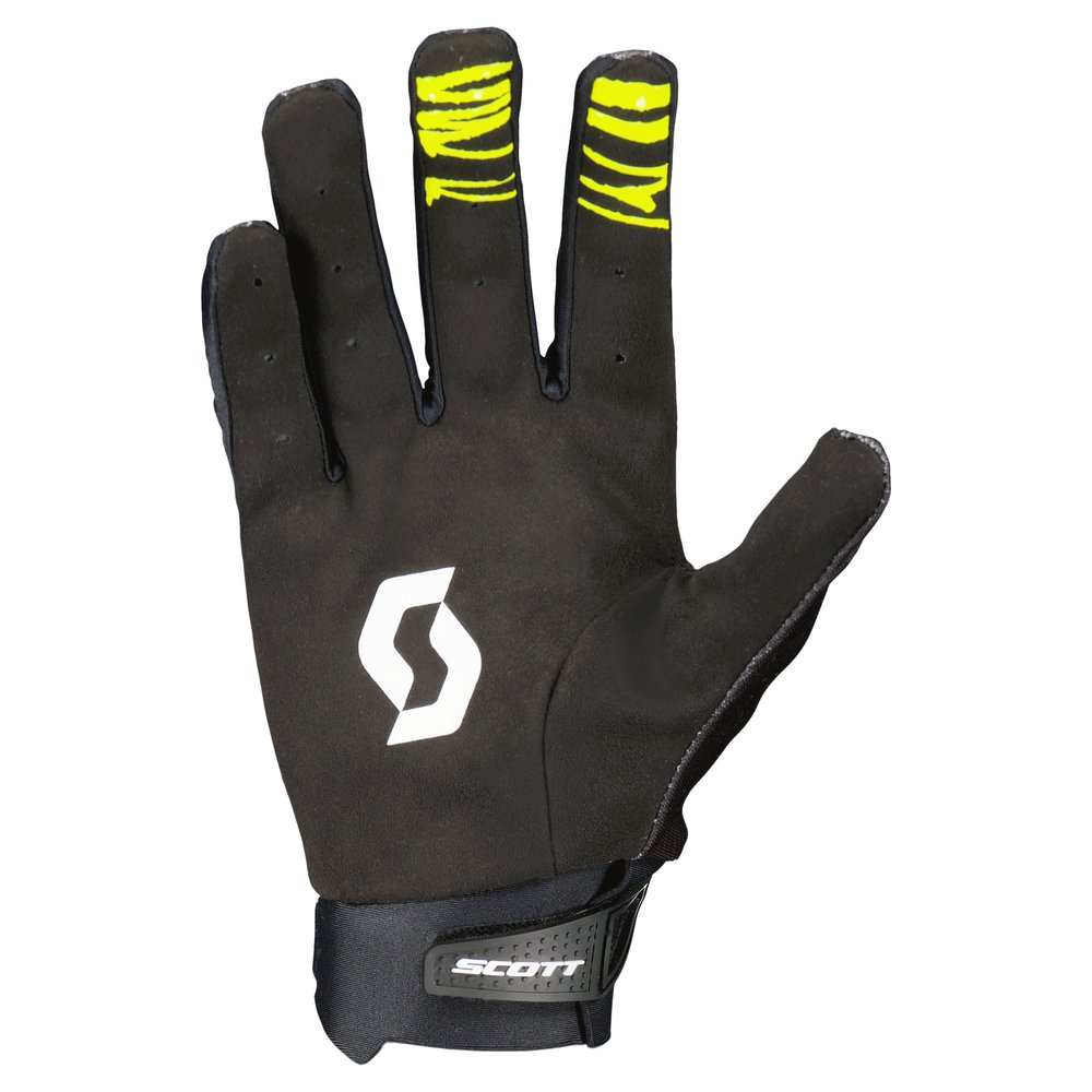 SCOTT Handschuhe Evo Dirt caviar schwarz/safety gelb SCOTT Handschuhe Evo Dirt caviar schwarz/safety gelb