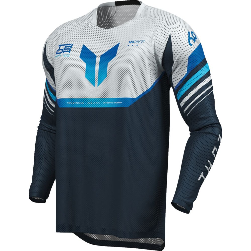 THOR Launchmode Raptor Air Vent Jersey midnight blau/grau THOR Launchmode Raptor Air Vent Jersey midnight blau/grau