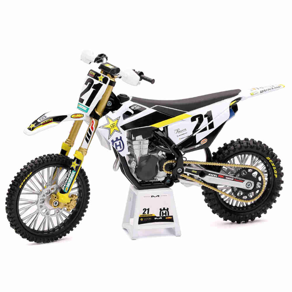 NEWRAY Husqvarna FC 450 Rockstar Jason Anderson Motocross Modell Maßstab: 1:12