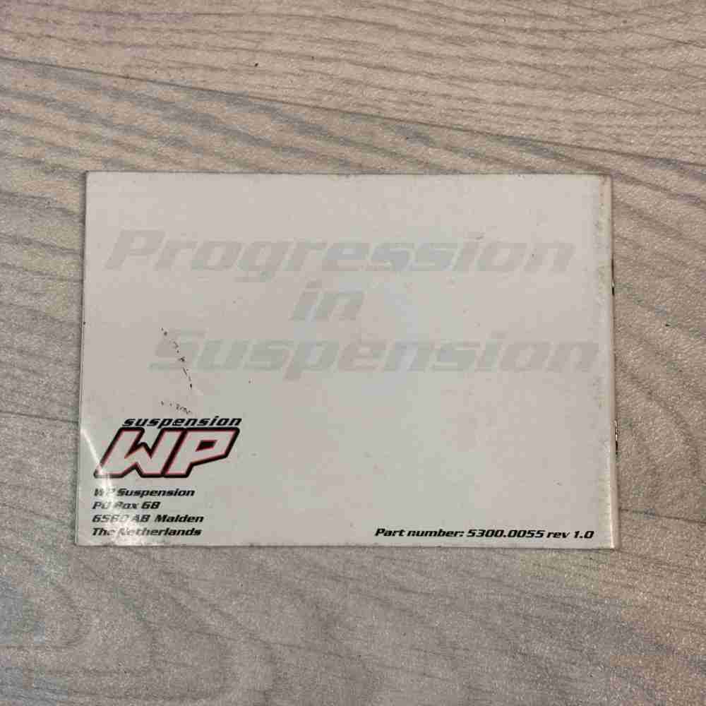 WP SUSPENSION 5018 PDS Handbuch für Dämpfer gebraucht