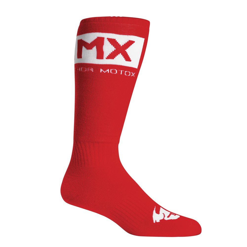 THOR Solid Motocross Socken rot weiss THOR Solid Motocross Socken rot weiss