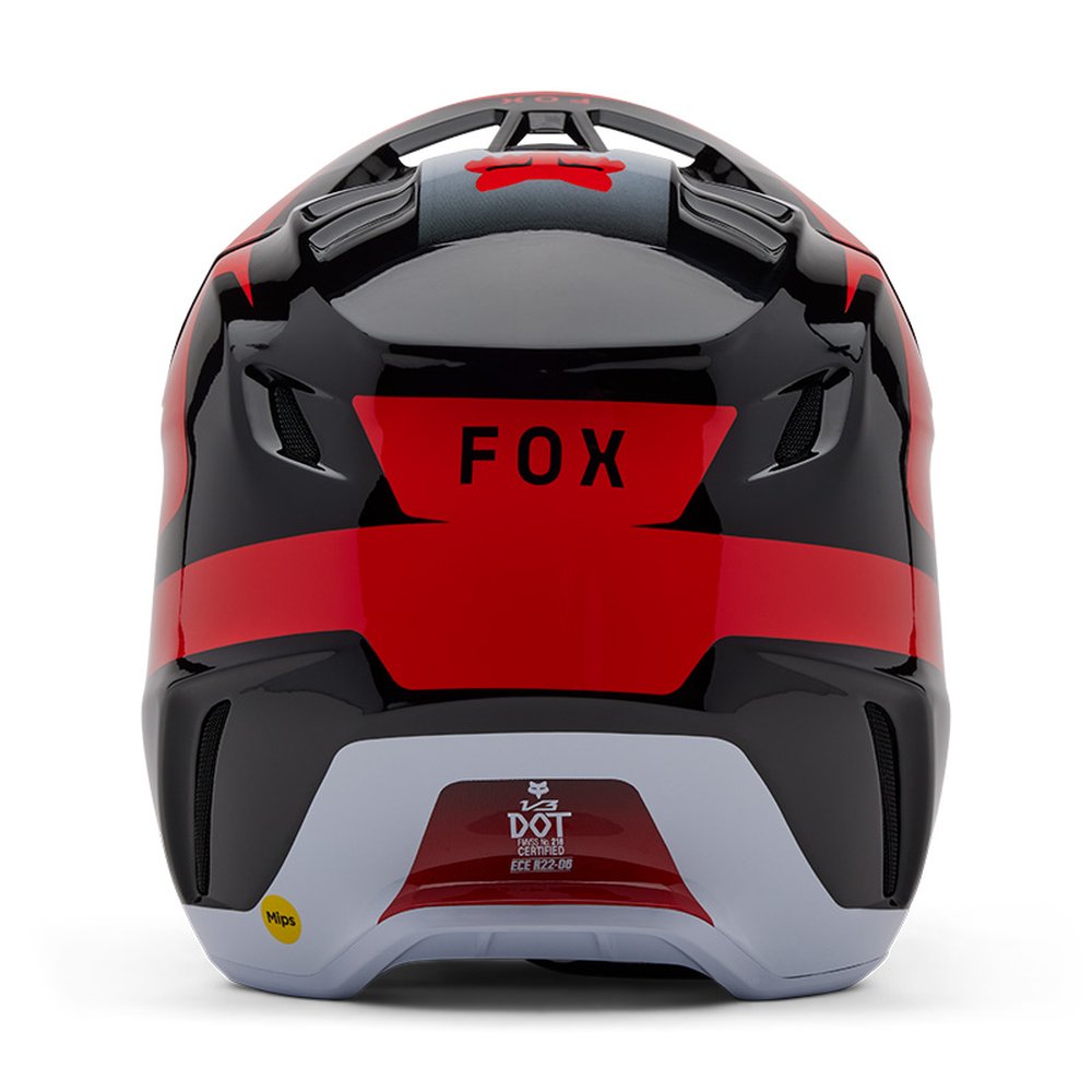 FOX V3 DIVIDER Motocross Helm Schwarz