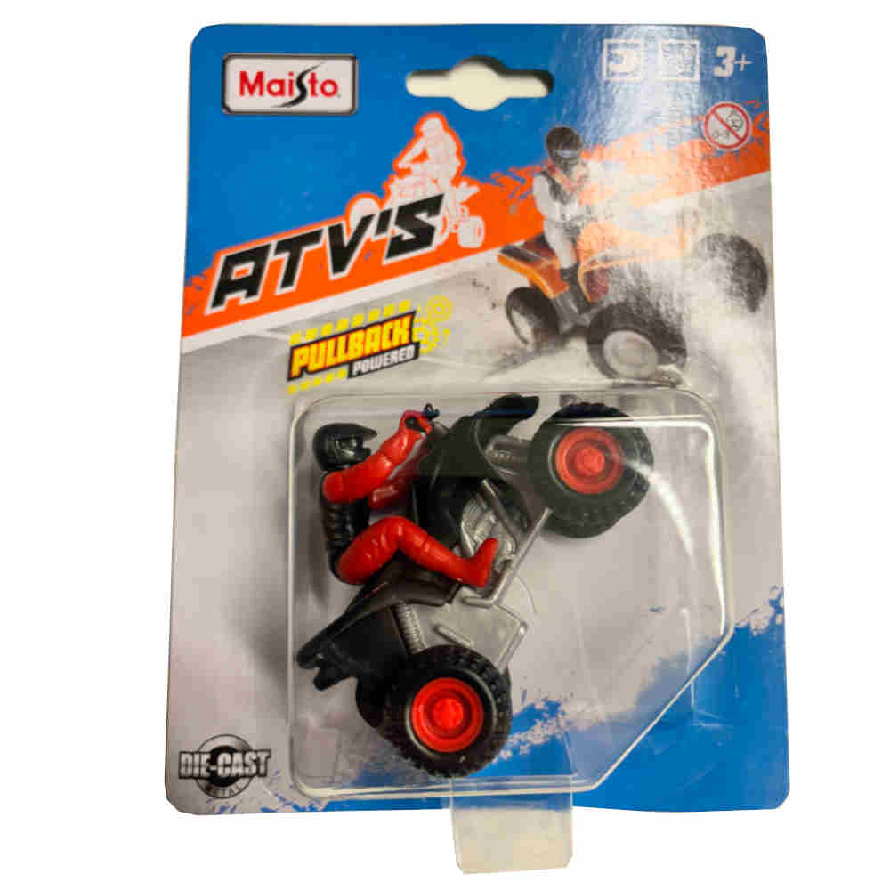 MAISTO ATV Pullback Quad Exist 66 schwarz rot
