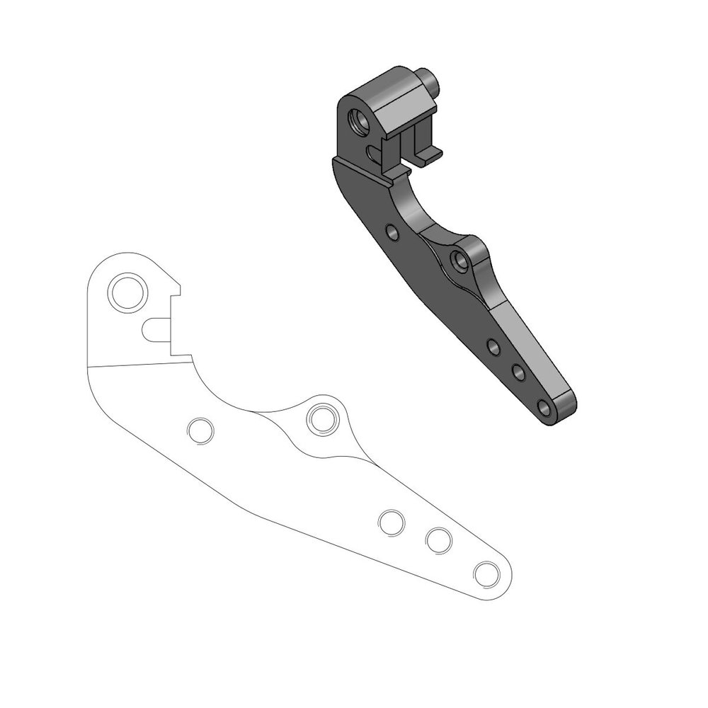 MOTO-MASTER Adapterhalterung Rally/Dakar 298mm