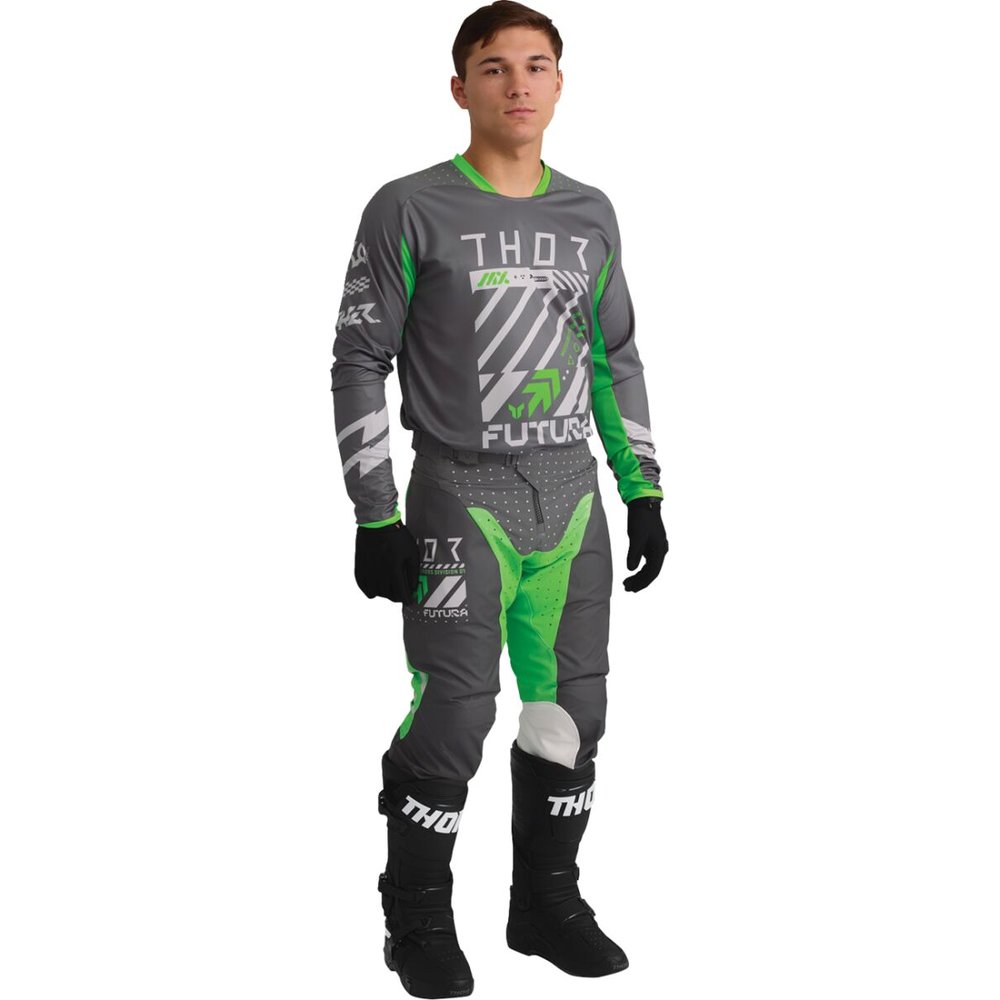 THOR Launchmode Futura Motocross Hose grau/grün