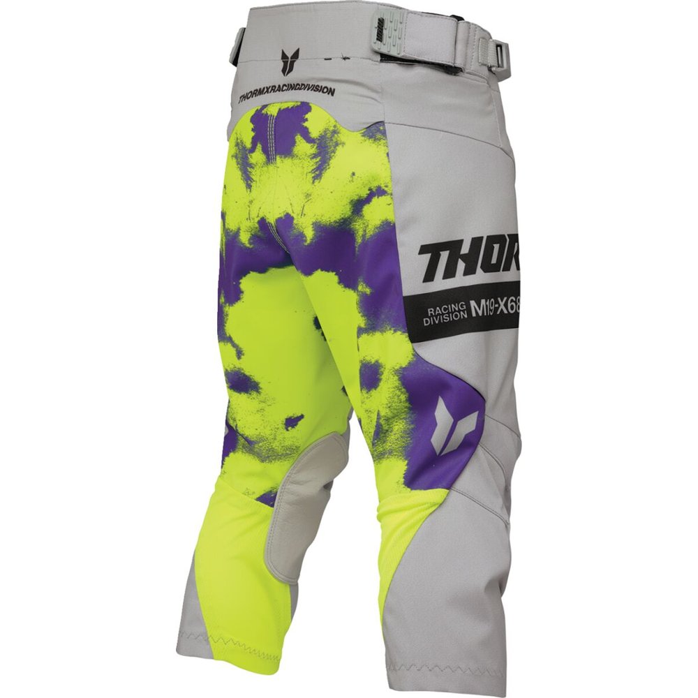 THOR Launchmode Bleach Youth Kinder Motocross Hose grau/acid neon gelb THOR Launchmode Bleach Youth Kinder Motocross Hose grau/acid neon gelb