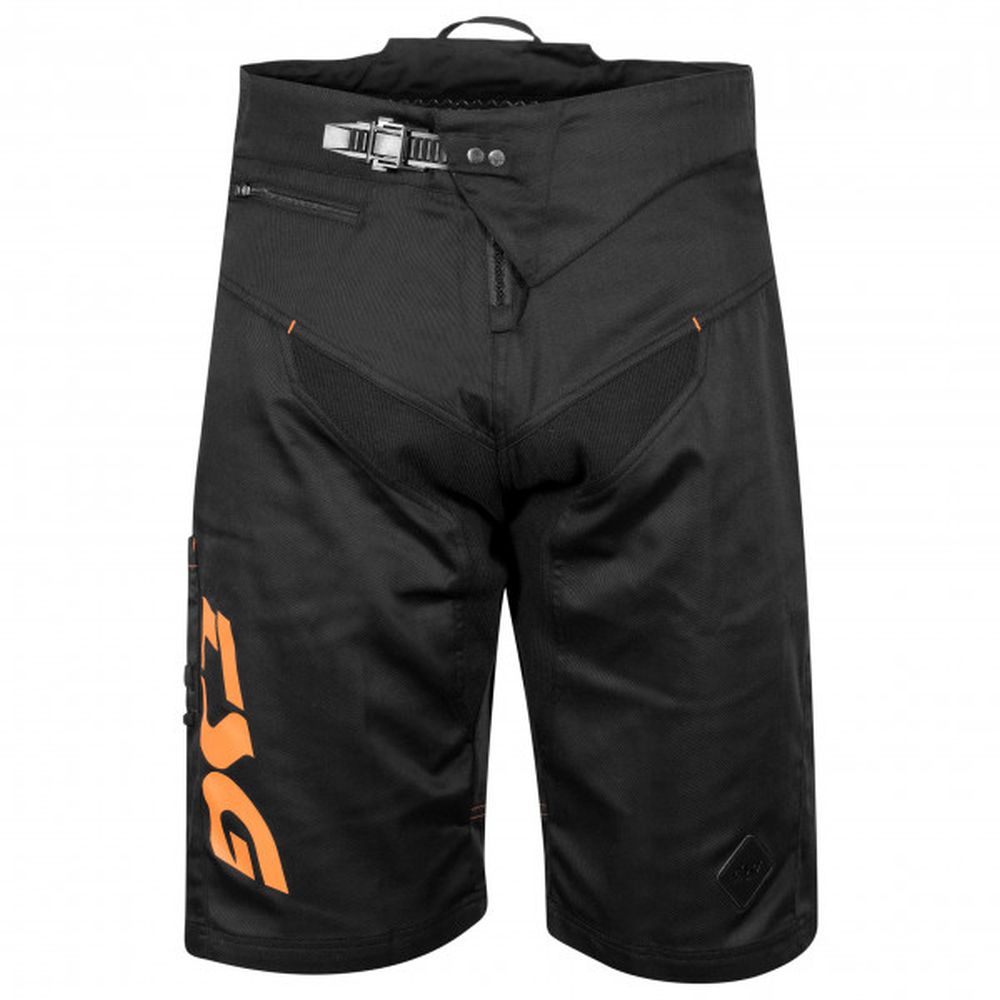 TSG Worx Shorts kurze MTB Hose schwarz orange