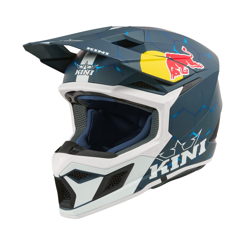 KINI RED BULL MX3 Youth 1.0 Kinder Motocross Helm blau/weiss