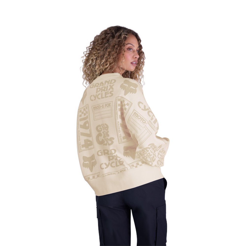 FOX W CIRCA 74 OVERSIZED FLC CREW Off Sweatshirt für Frauen Weiss