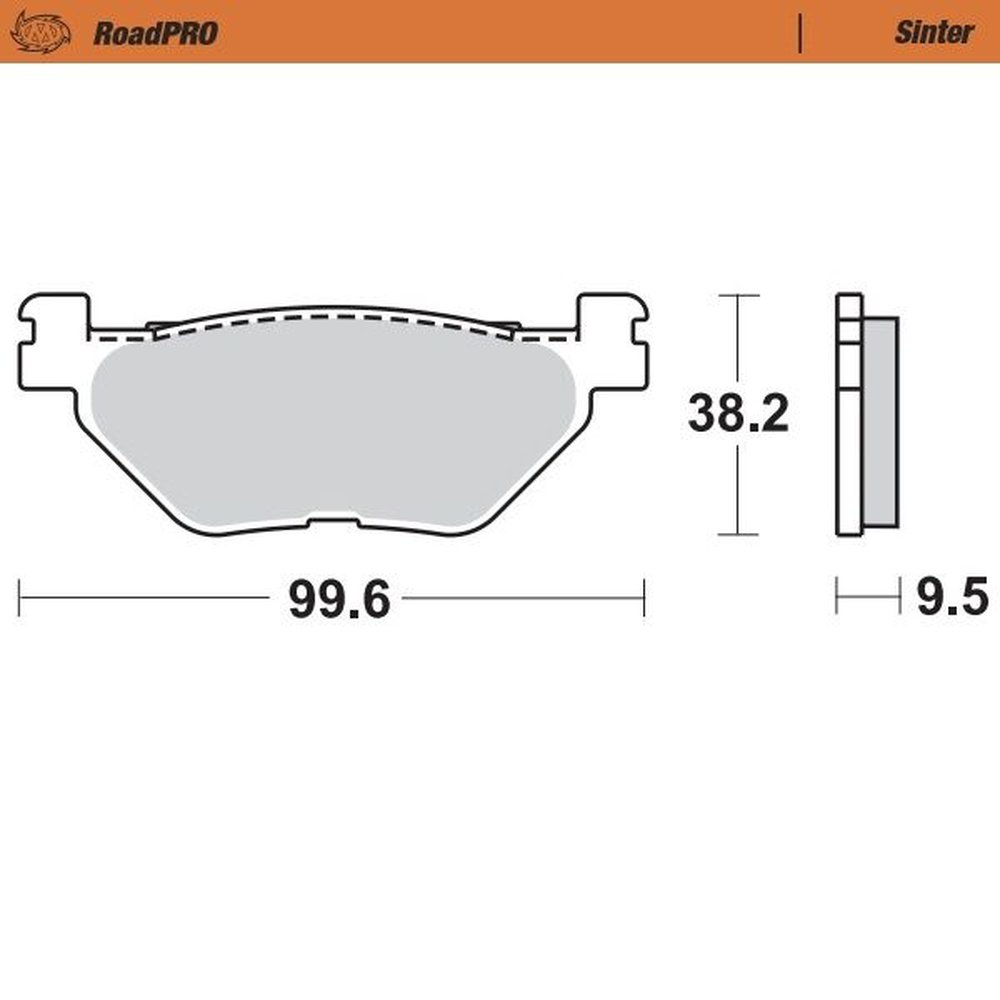 MOTO-MASTER Bremsbeläge Set Sinter hinten