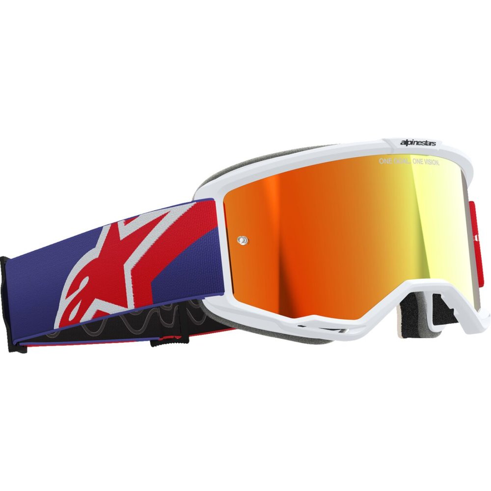 ALPINESTARS Vision 5 Brille Goggle Corp rot/lila rot vespiegelt