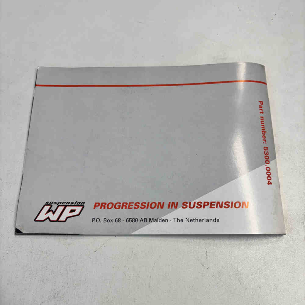 WP SUSPENSION Shock Absorber Betriebsanleitung Dämpfer-Service gebraucht