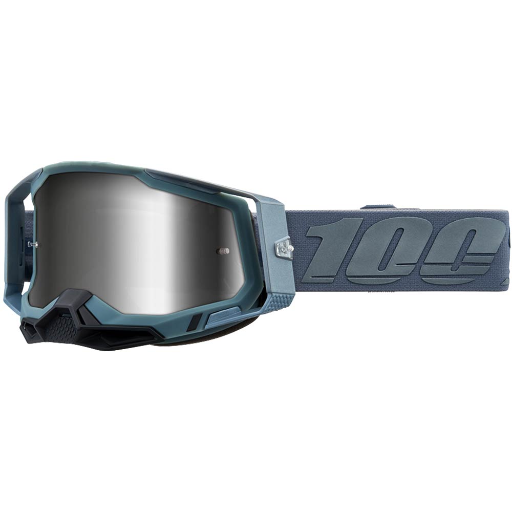 100% Racecraft 2 Battleship Brille silber verspiegelt