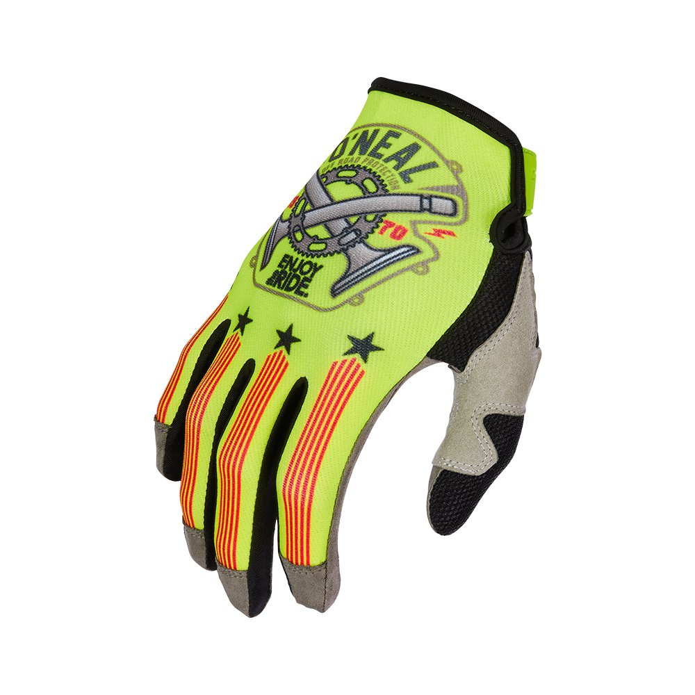 ONEAL Mayhem Handschuhe Piston V.23 neon gelb schwarz rot