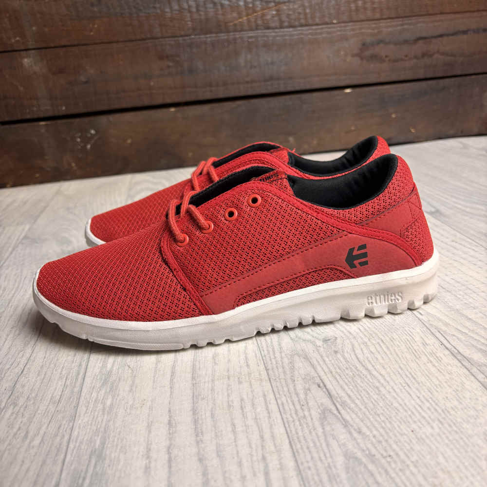 ETNIES Kids Scout Kinder Schuhe rot weiss schwarz ETNIES Kids Scout Kinder Schuhe rot weiss schwarz