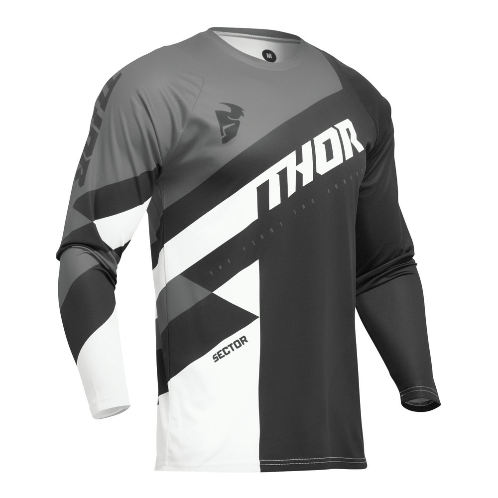 THOR Sector Checker Jersey schwarz grau