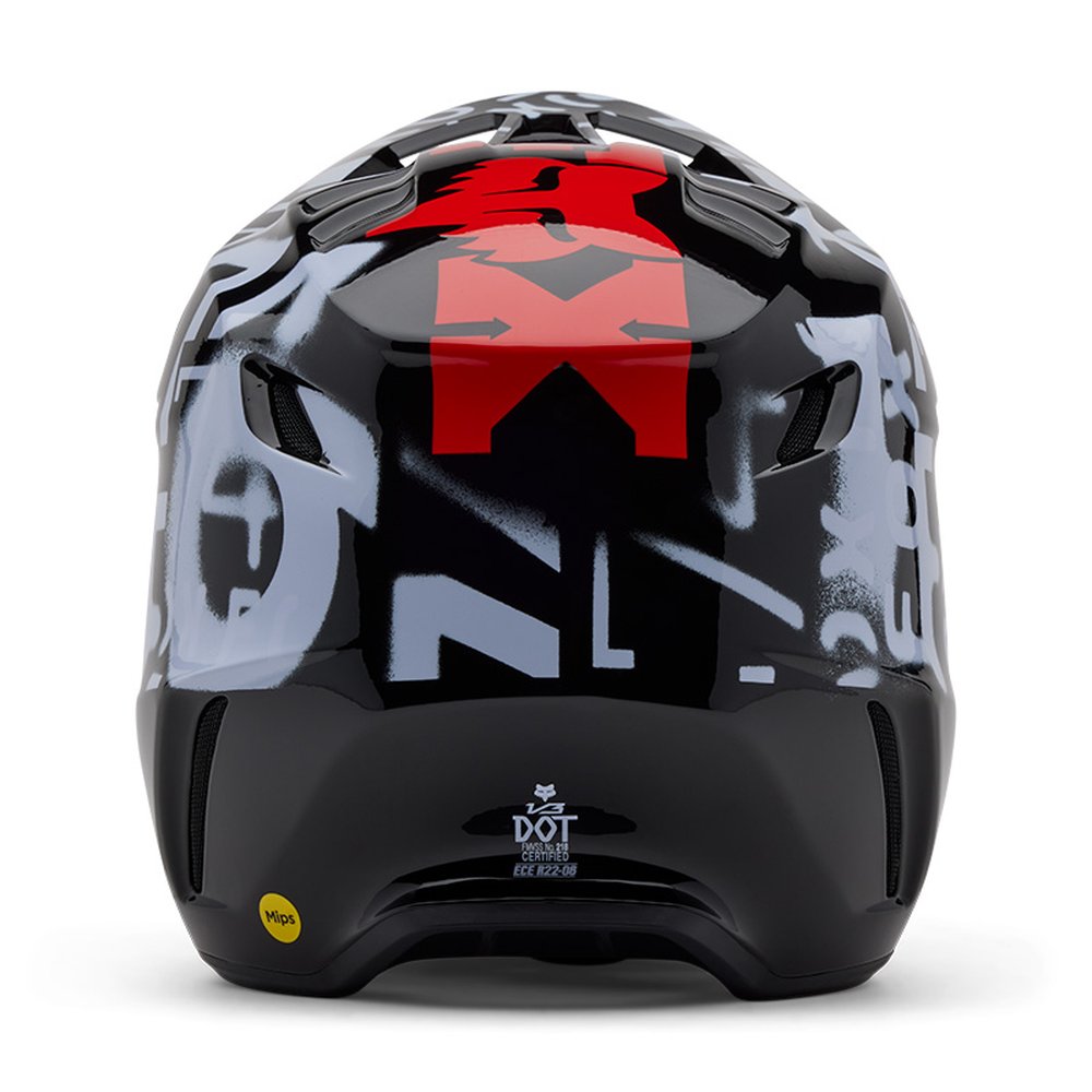 FOX V3 SEVENTY4 Motocross Helm Schwarz
