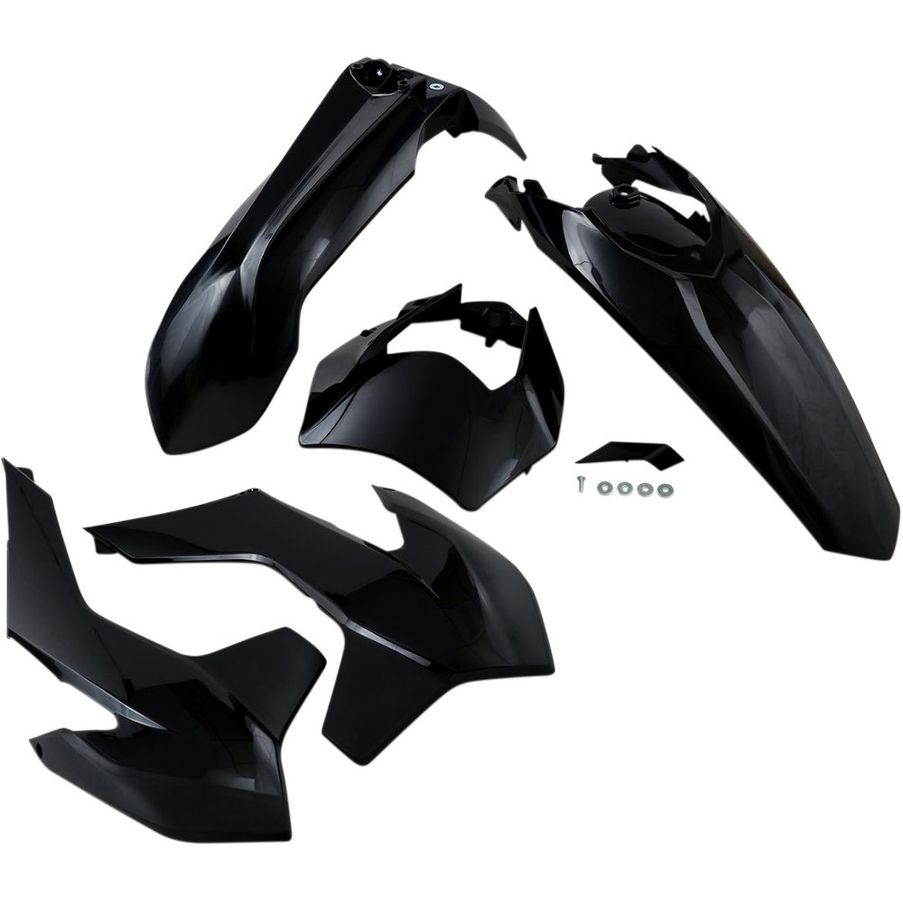 UFO Komplettes Karosserie-Kit Plastikteile KTM EXC 14-16 schwarz