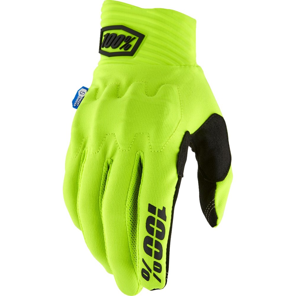 100% Cognito Sart Shock Handschuhe neon gelb