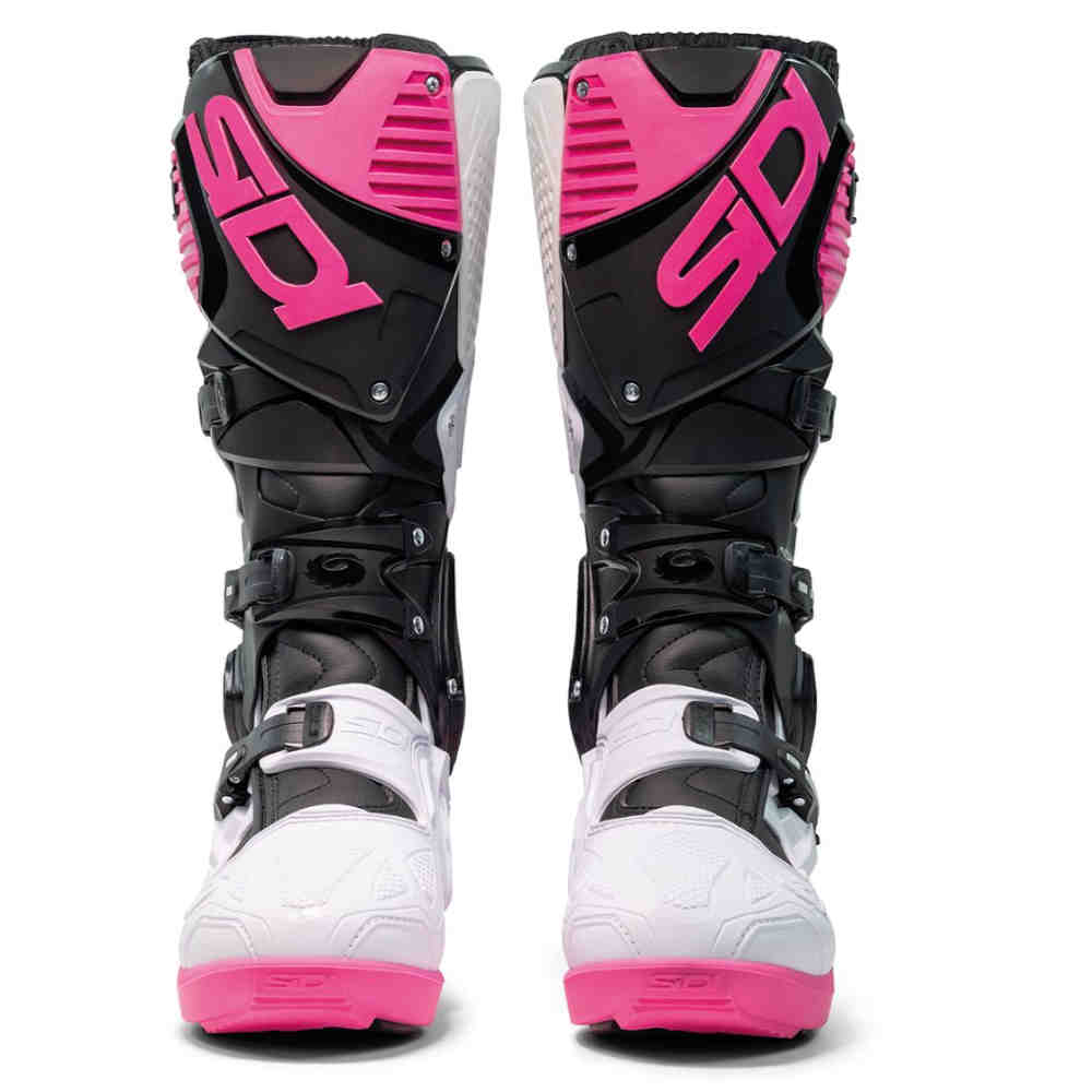 SIDI Crossfire 3 SRS Motocross Stiefel schwarz weiss pink SIDI Crossfire 3 SRS Motocross Stiefel schwarz weiss pink