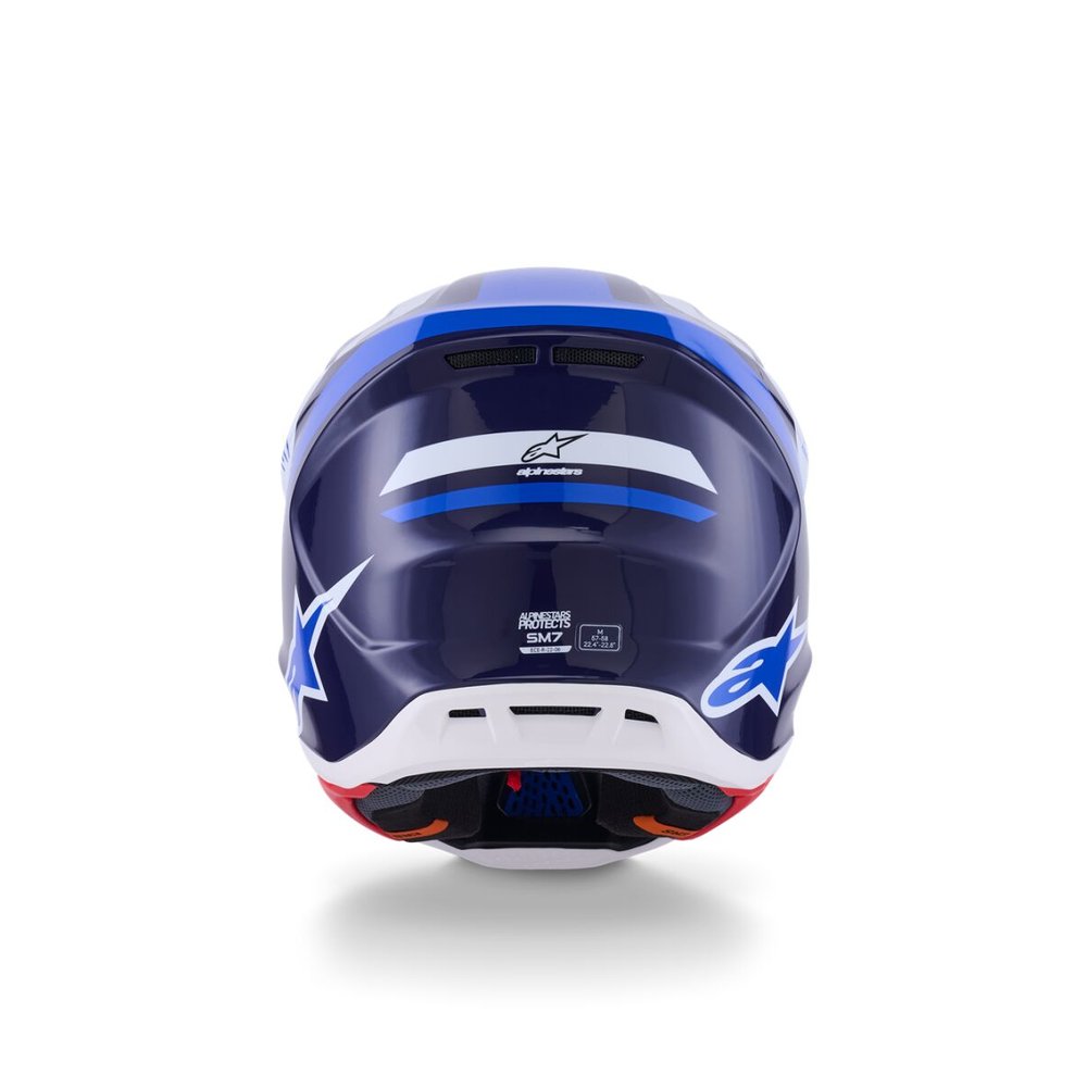 ALPINESTARS Supertech M7 Rise Motocross Helm blau/weiss
