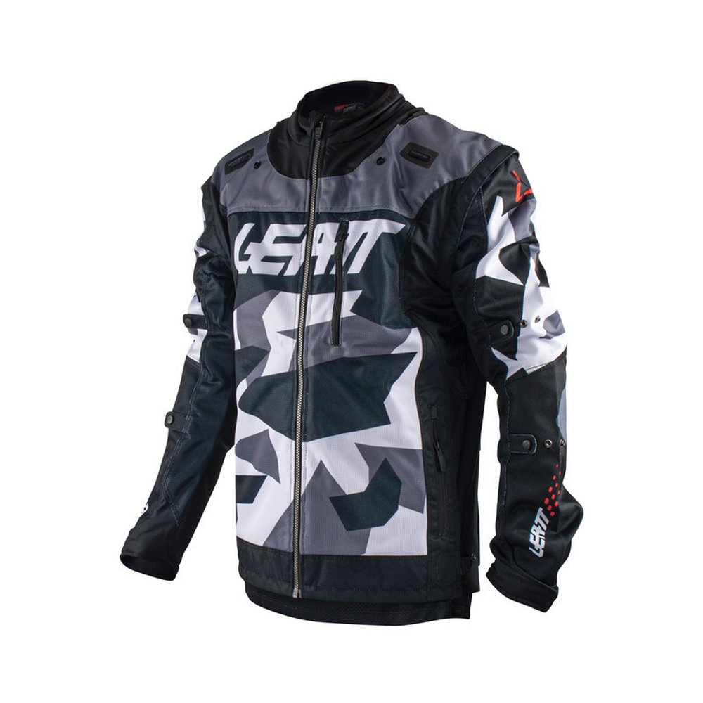 LEATT 4.5 X-Flow Motocross Jacke Camo schwarz-grau-schwarz