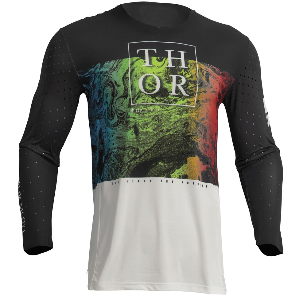 THOR Prime Melter MX MTB Jersey schwarz weiss